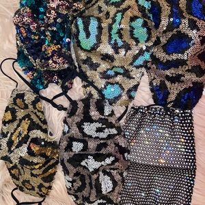 Sequin mask